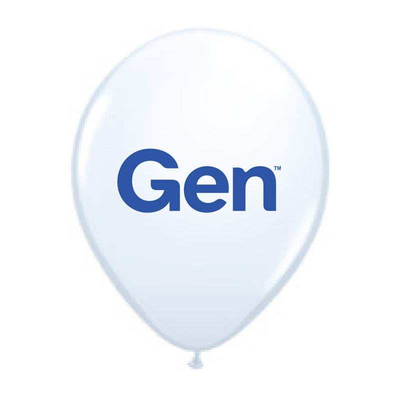 Gen Balloons & String - White
