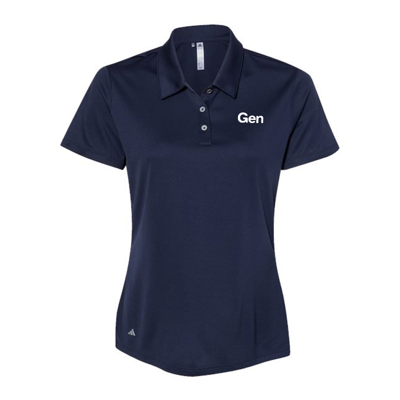 Ladies Adidas Polo Navy