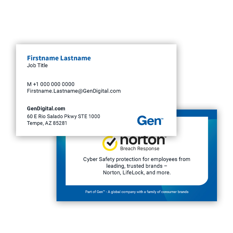 Business Card - norton Breach Response (EMEA)