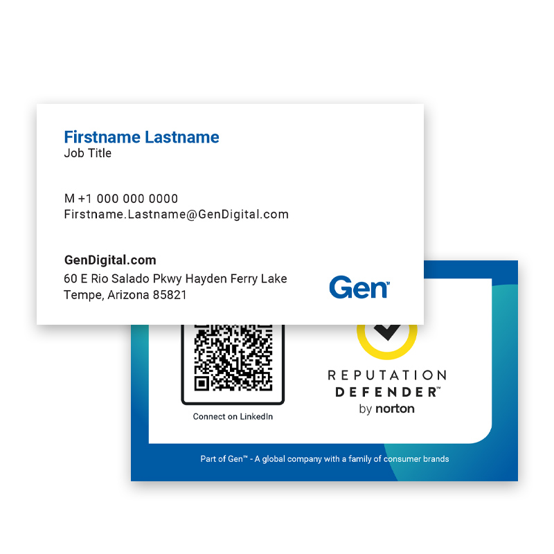 Business Card - Reputation Defender - QR Code
