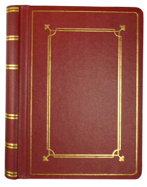 Red Imitation Leather Minute Book