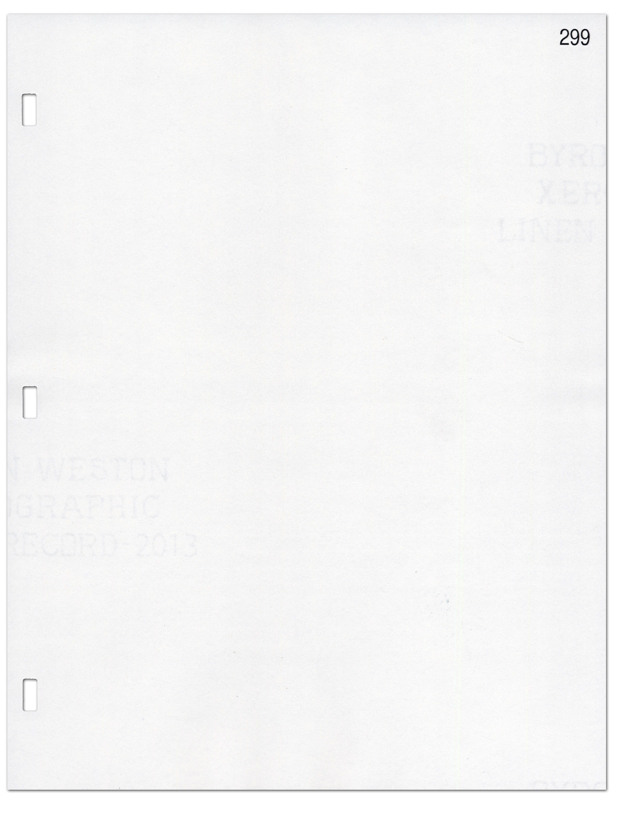 Byron Weston Minute Book Xerographic Filler Paper, Letter Size