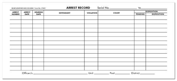 Arrest Record