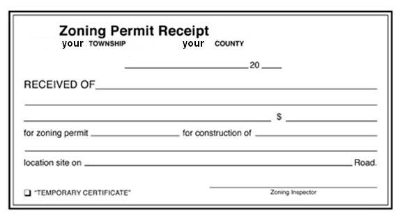 Zoning Permit Receipt