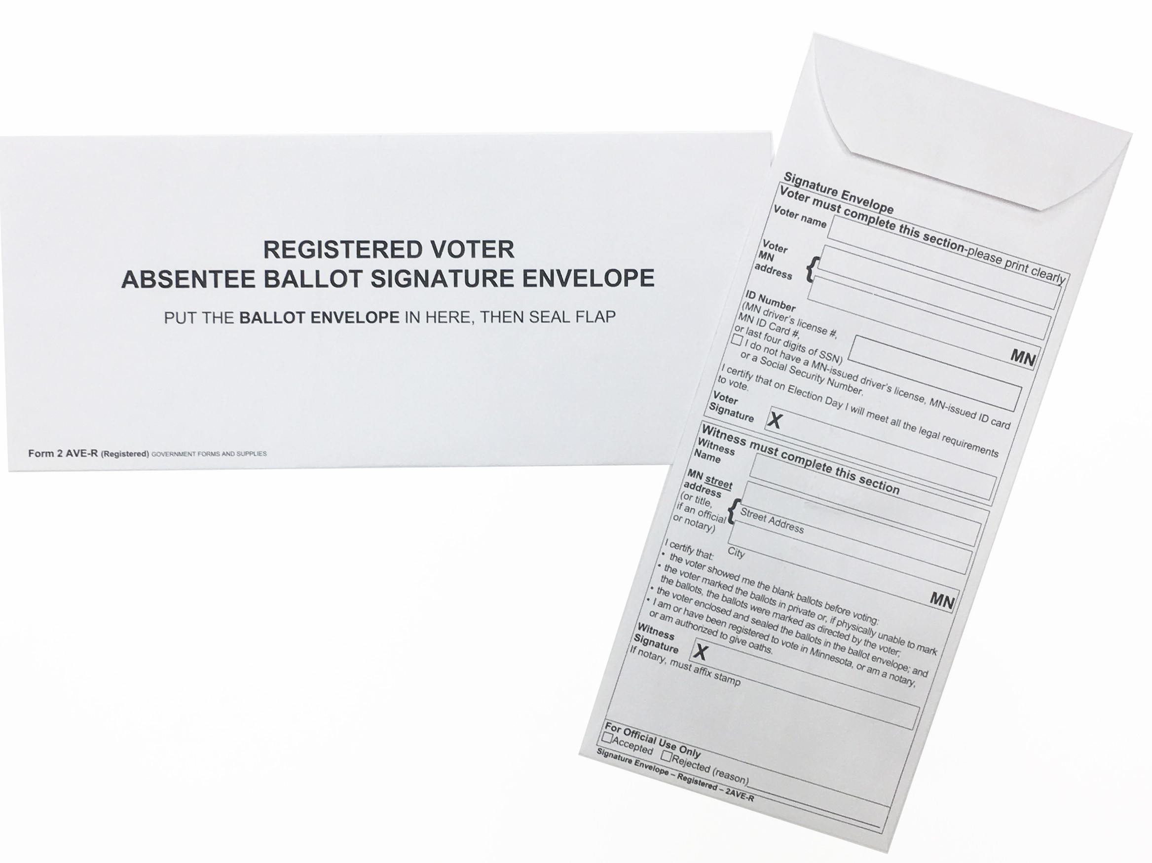 Voter Signature Envelope