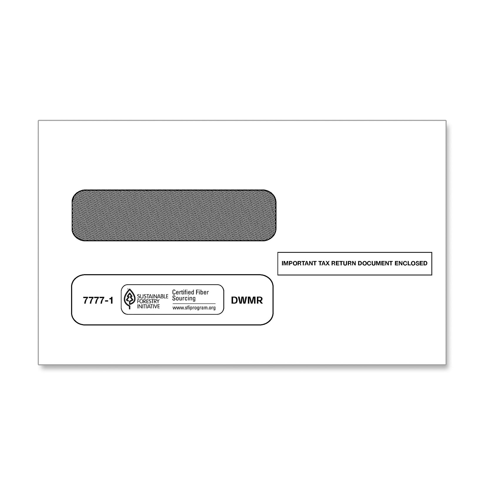 Double Window Envelope for 2-Up 1099s #7777