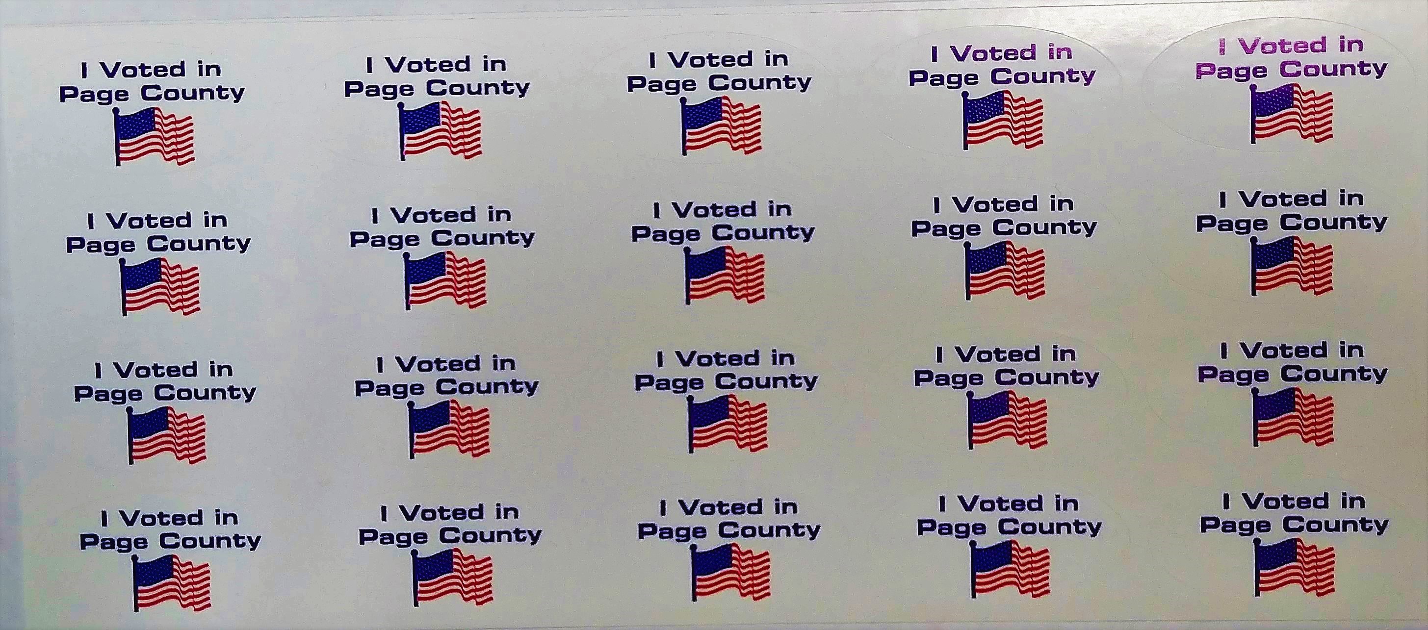 Customizable "I Voted" Stickers