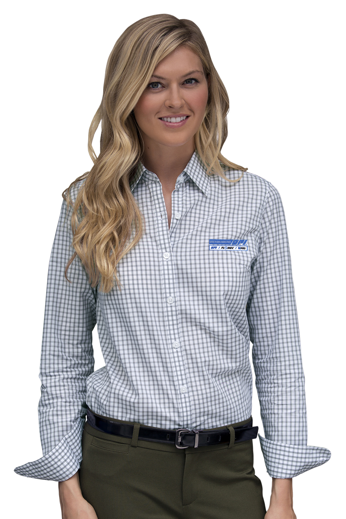 Women’s Easy-Care Gingham Check Shirt, 1108 1108