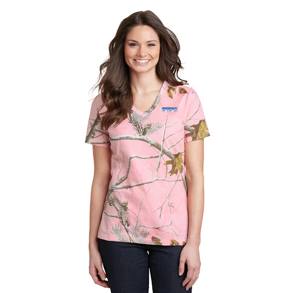 Russell Outdoors™ Realtree® Ladies 100% Cotton V-Neck T-Shirt.
