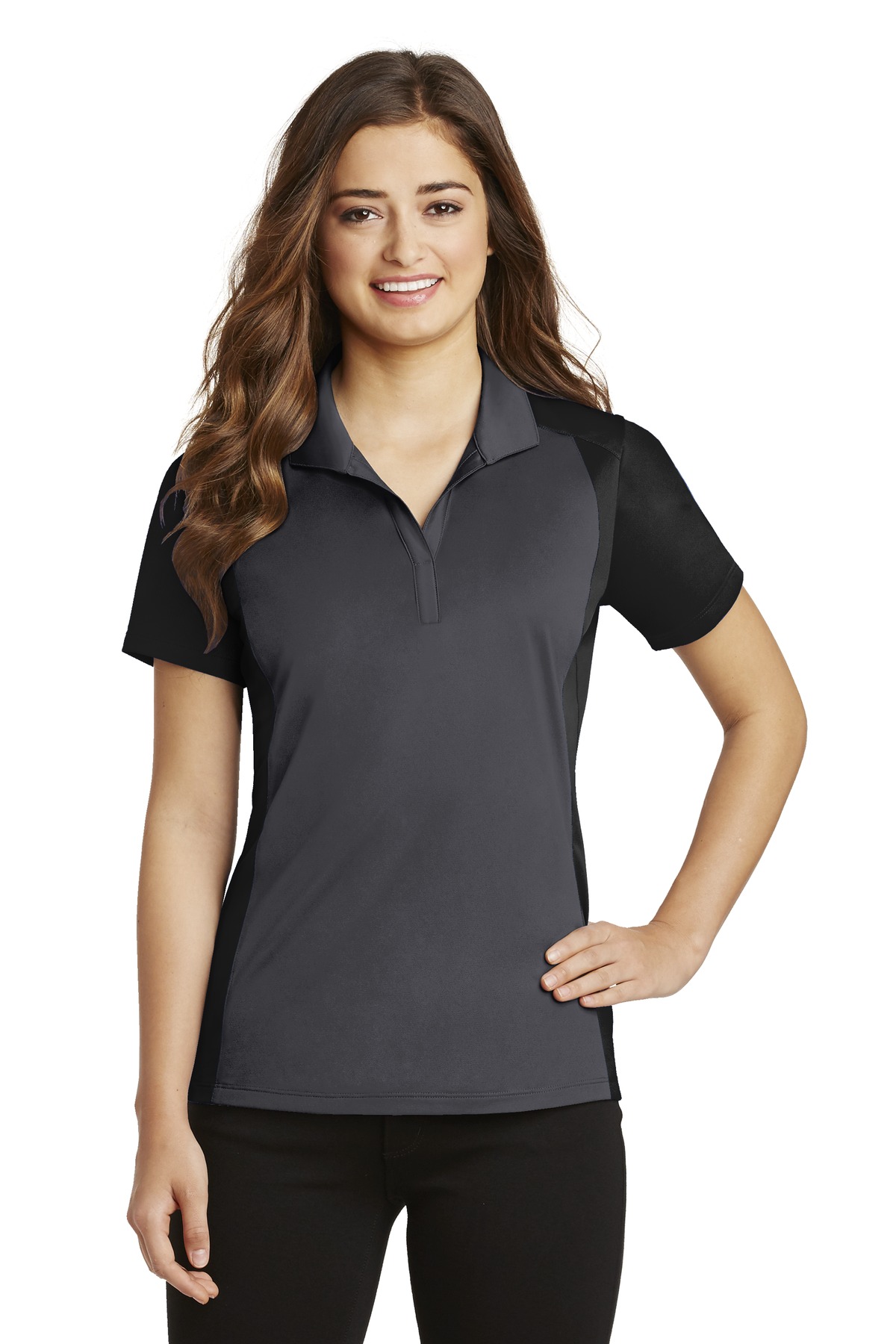 Sport-Tek Ladies Colorblock Micropique Sport-Wick Polo LST652