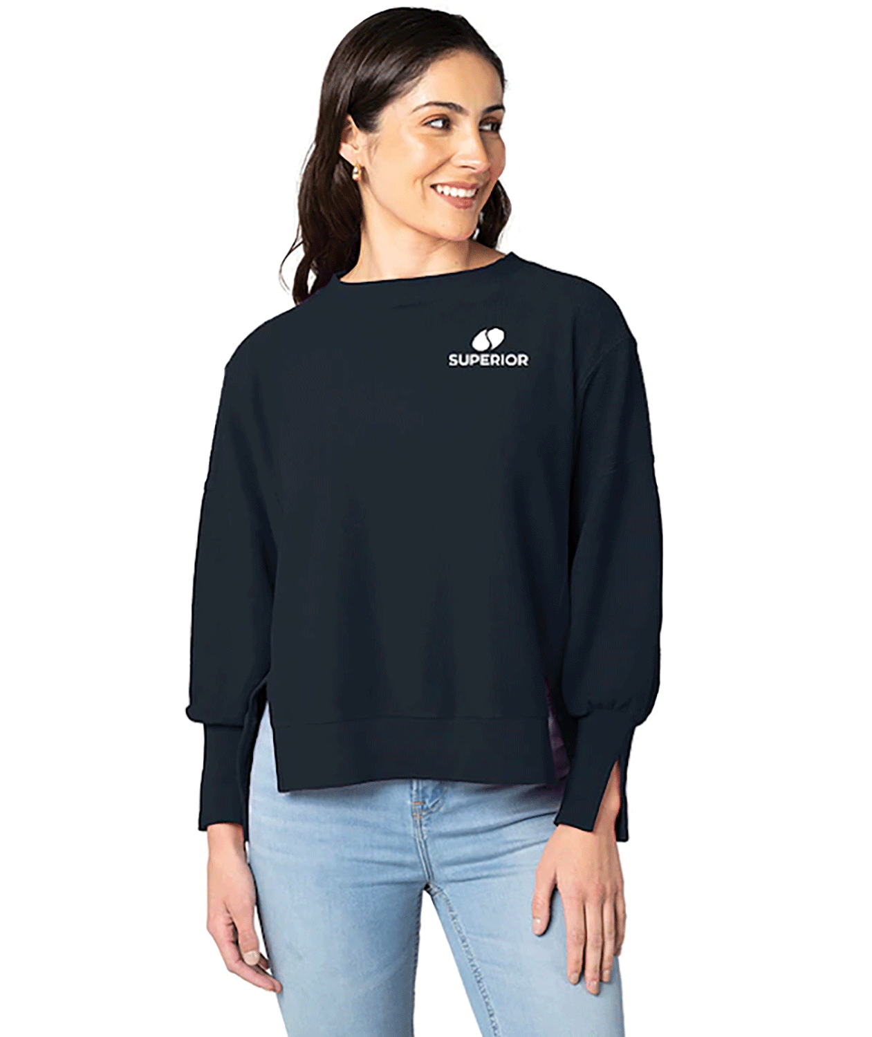 Women's Camden Spliced Crew Neck Sweatshirt