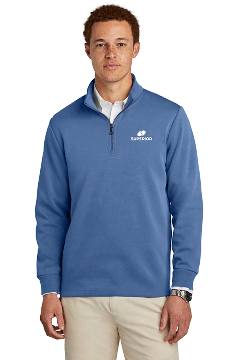 Brooks Brothers Men's Double-Knit 1/4-Zip