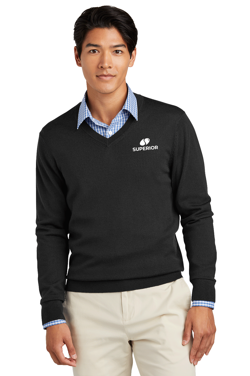 Brooks Brothers Washable Merino V-Neck Sweater