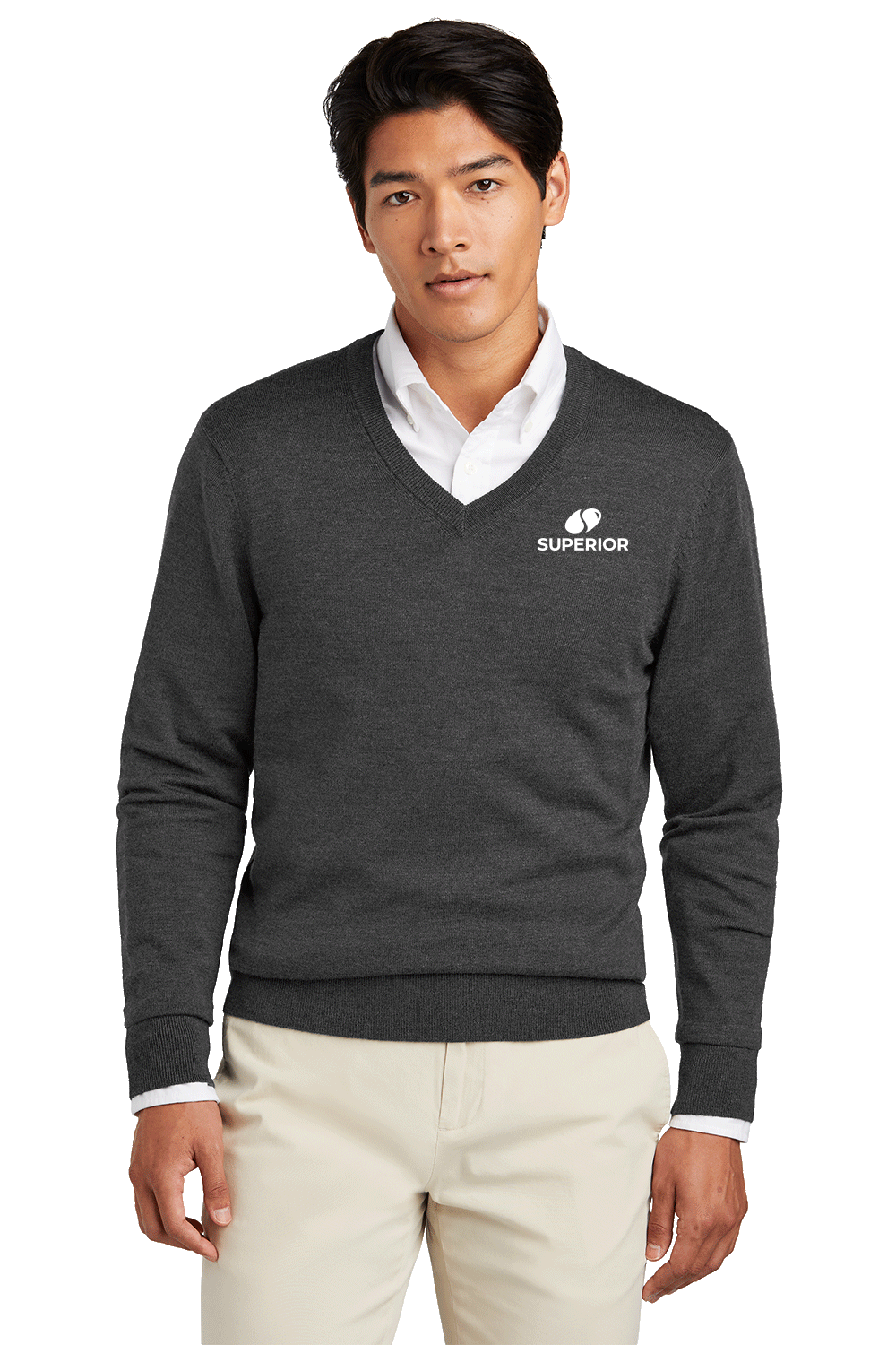 Brooks Brothers Washable Merino V-Neck Sweater