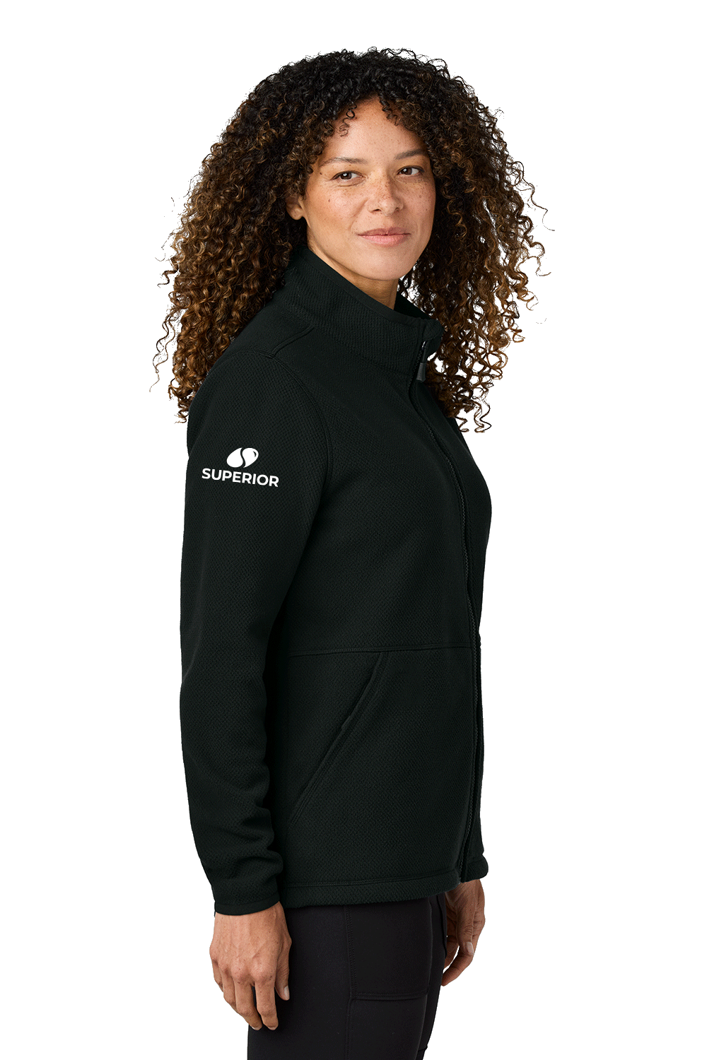 Carhartt Womens Textured Full-Zip Fleece Jacket