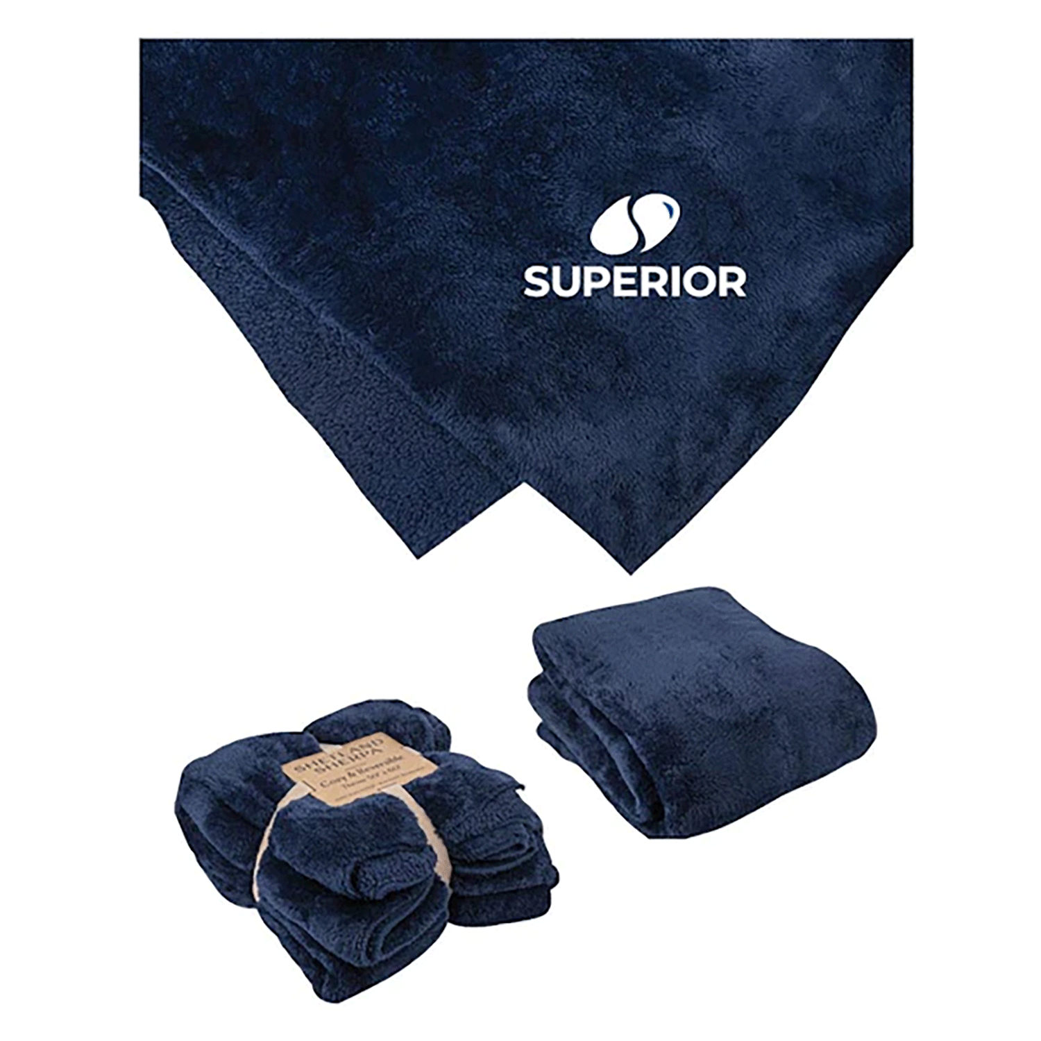 Port Authority Flannel Sherpa Blanket