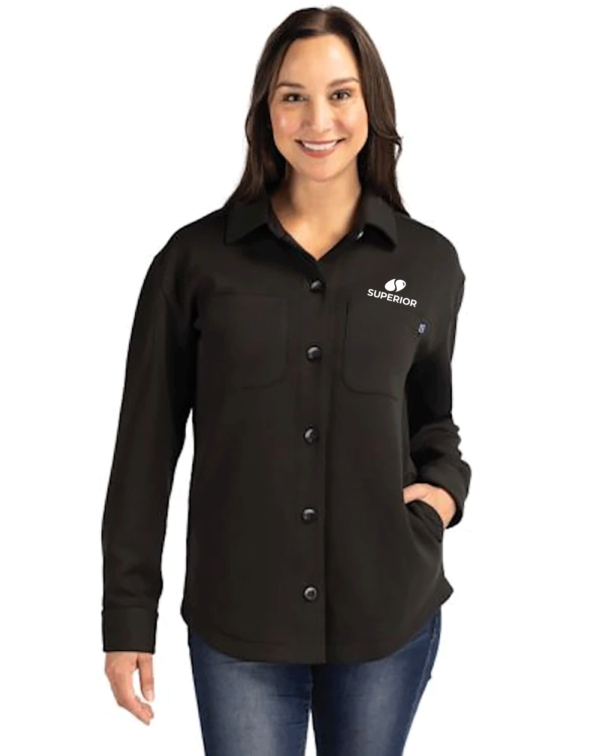 Cutter & Buck Roam Eco Recycled Womens Shirt Jacket