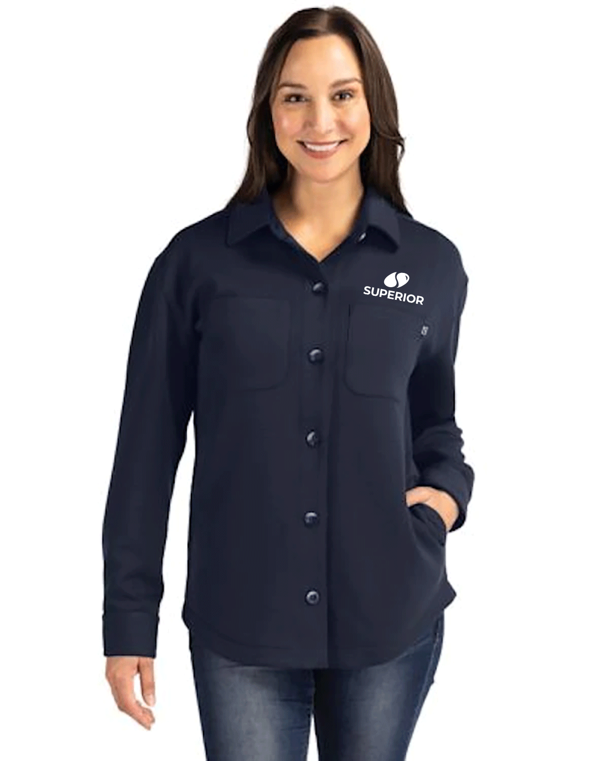 Cutter & Buck Roam Eco Recycled Womens Shirt Jacket
