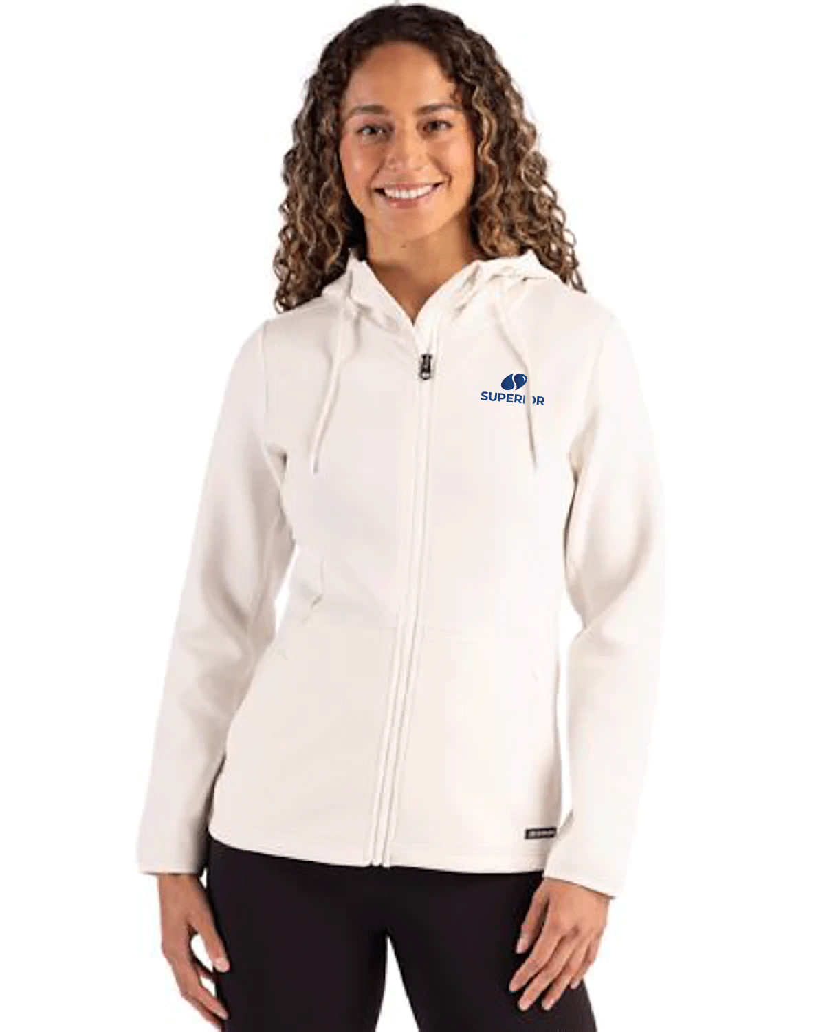 Cutter & Buck Roam Epic Versatility Recycled Womens Full Zip Hooded Jacket