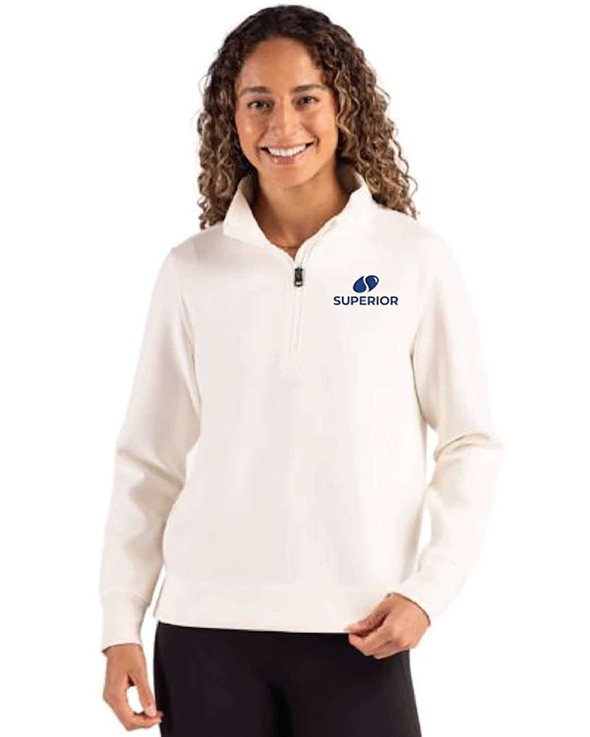 Cutter & Buck Roam Epic Versatility Recycled Womens Quarter Zip Pullover