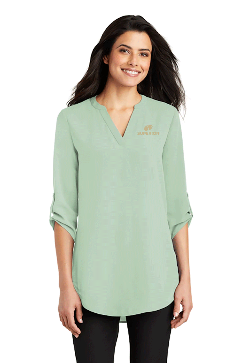 Port Authority Ladies 3/4-Sleeve Tunic Blouse
