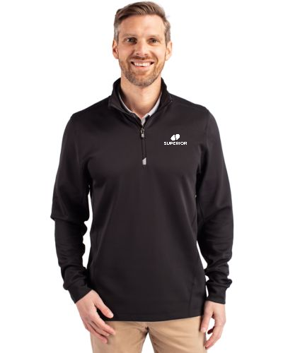 Cutter & Buck Traverse Stretch Quarter Zip Mens Pullover