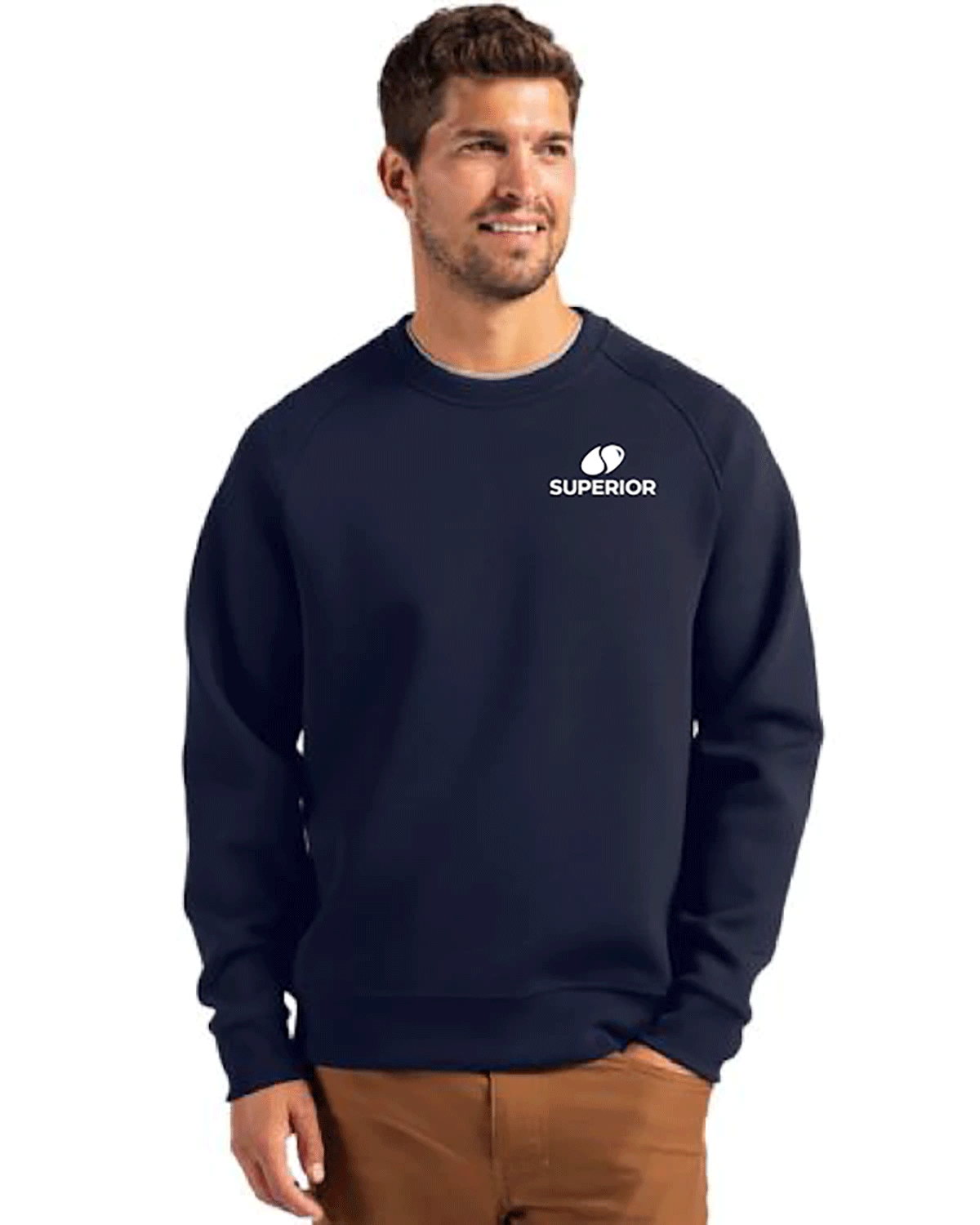 Cutter & Buck Roam Epic Versatility Recycled Crew Neck Mens Pullover