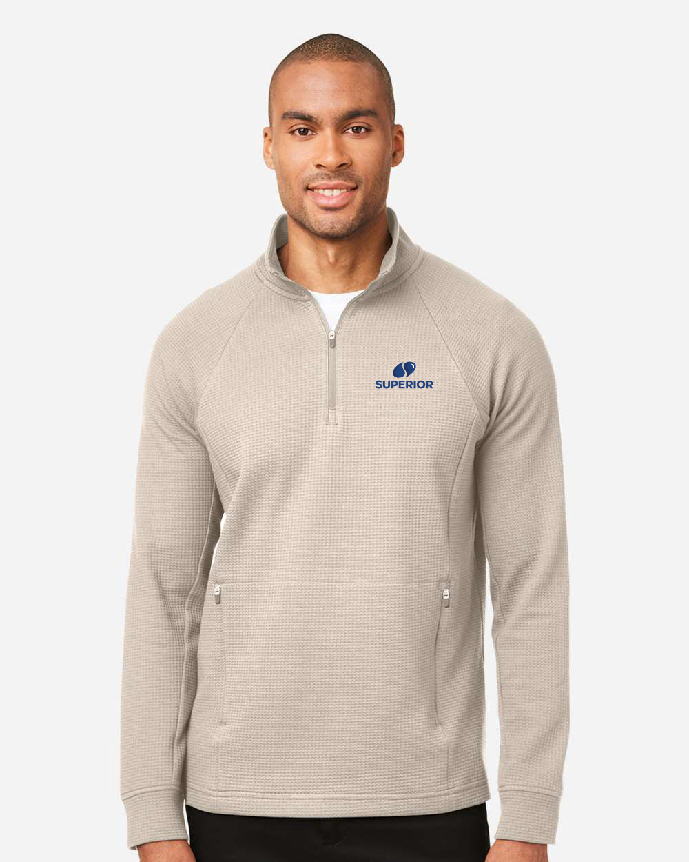 North End - Men's Rhythm Waffle Cross-Neck Pullover