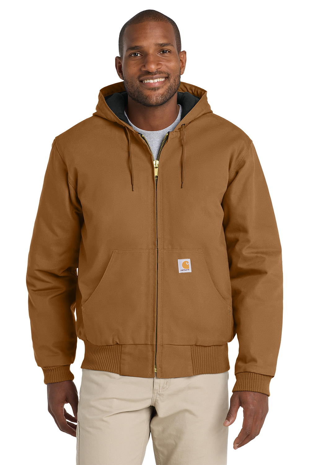 Carhartt TALL Quilted-Flannel-Lined Duck Active Jacket