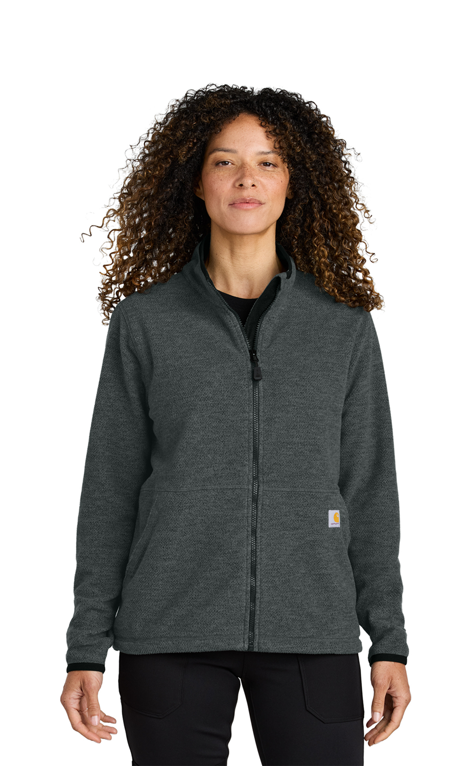 Carhartt Womens Textured Full-Zip Fleece Jacket