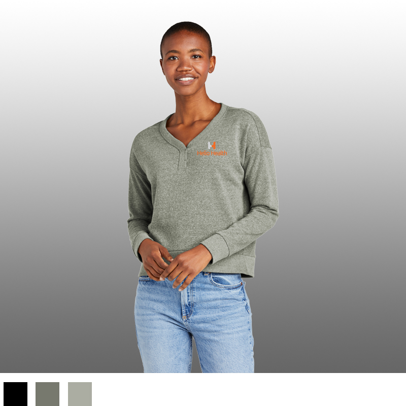 District® Women’s Perfect Tri® Fleece V-Neck Sweatshirt