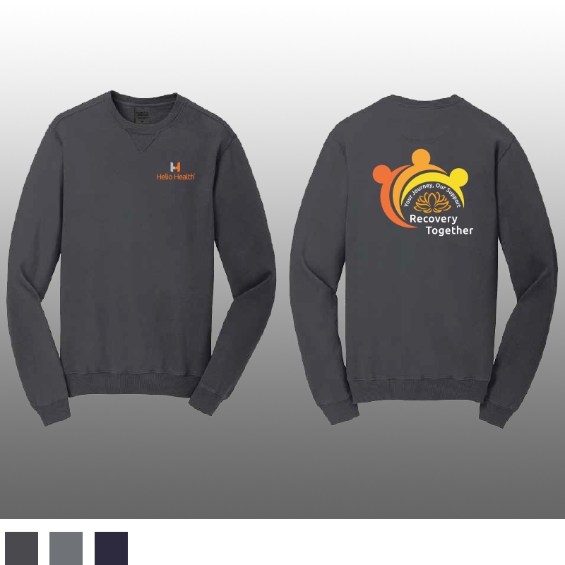 Port & Co™ Beach Wash® Garment-Dyed Crewneck Sweatshirt