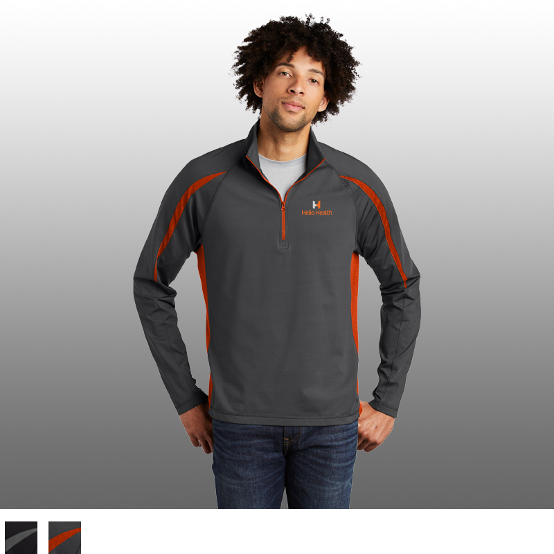 Sport-Tek® Stretch 1/2-Zip Colorblock Pullover