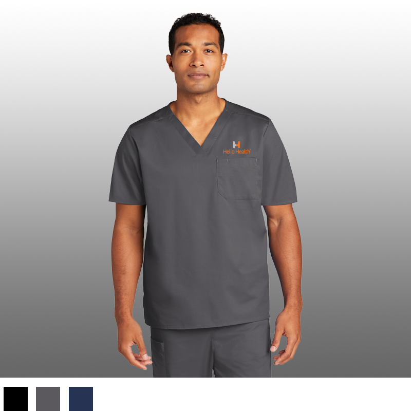 Wink® Unisex WorkFlex Chest Pocket V-Neck Top