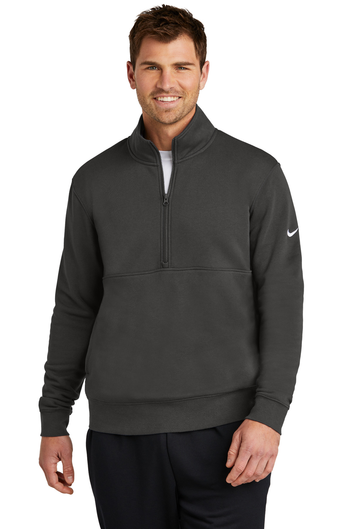 Nike Club Fleece Sleeve Swoosh 1/2-Zip - NKDX6718