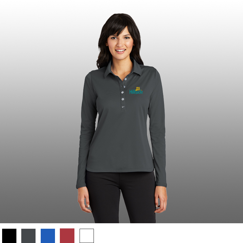 Nike Ladies Long Sleeve Dri-FIT Stretch Tech Polo