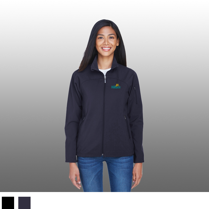 North End Ladies Three-Layer Fleece Bonded Performance Soft Shell Jacket