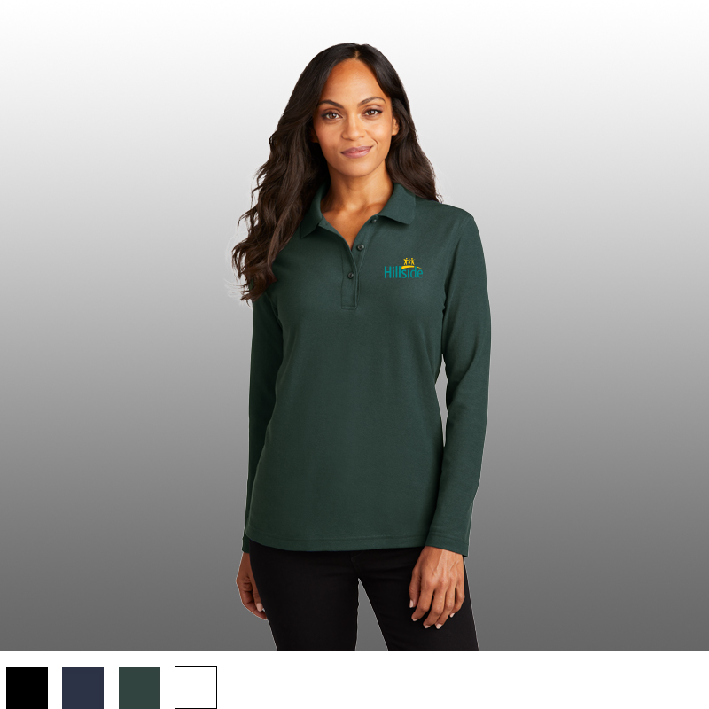 Port Authority® Ladies Silk Touch™ Long Sleeve Polo