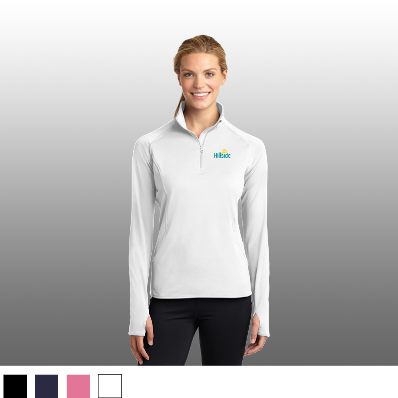 Sport-Tek® Ladies Sport-Wick® Stretch 1/2-Zip Pullover