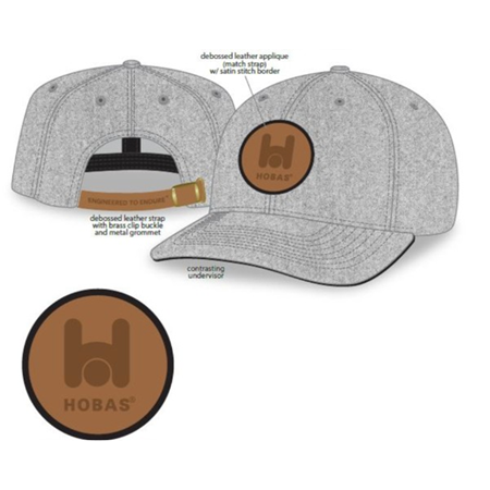 Wool Cap with Leather Patch