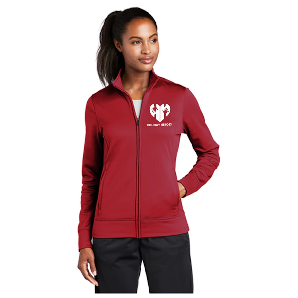 Womens Sport-Tek sport wick full zip fleece jacket