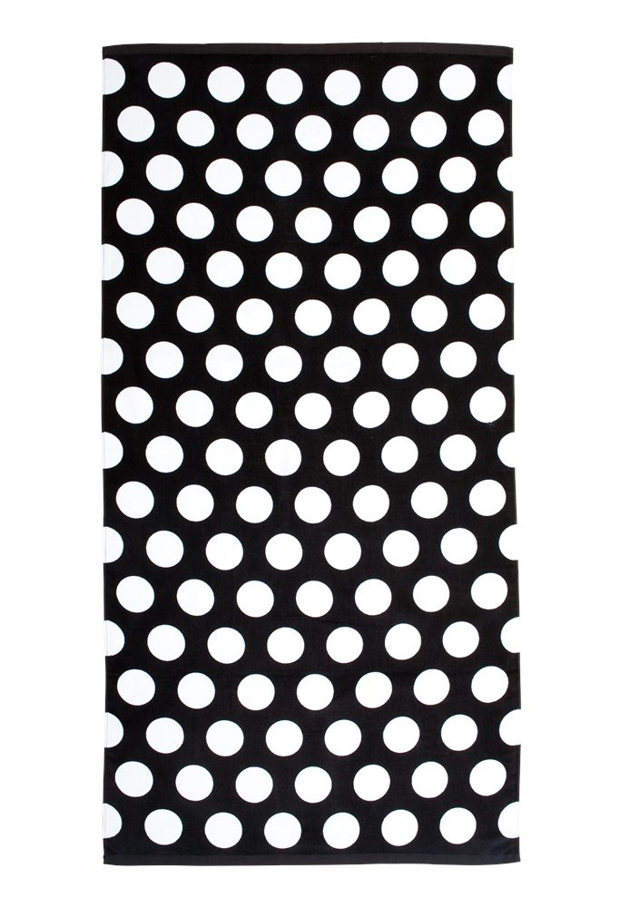 Carmel Towel Polka Dot Velour Beach Towel C3060P