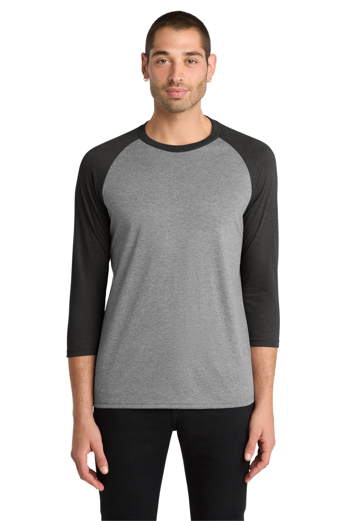 District Perfect Tri 3/4-Sleeve Raglan DM136
