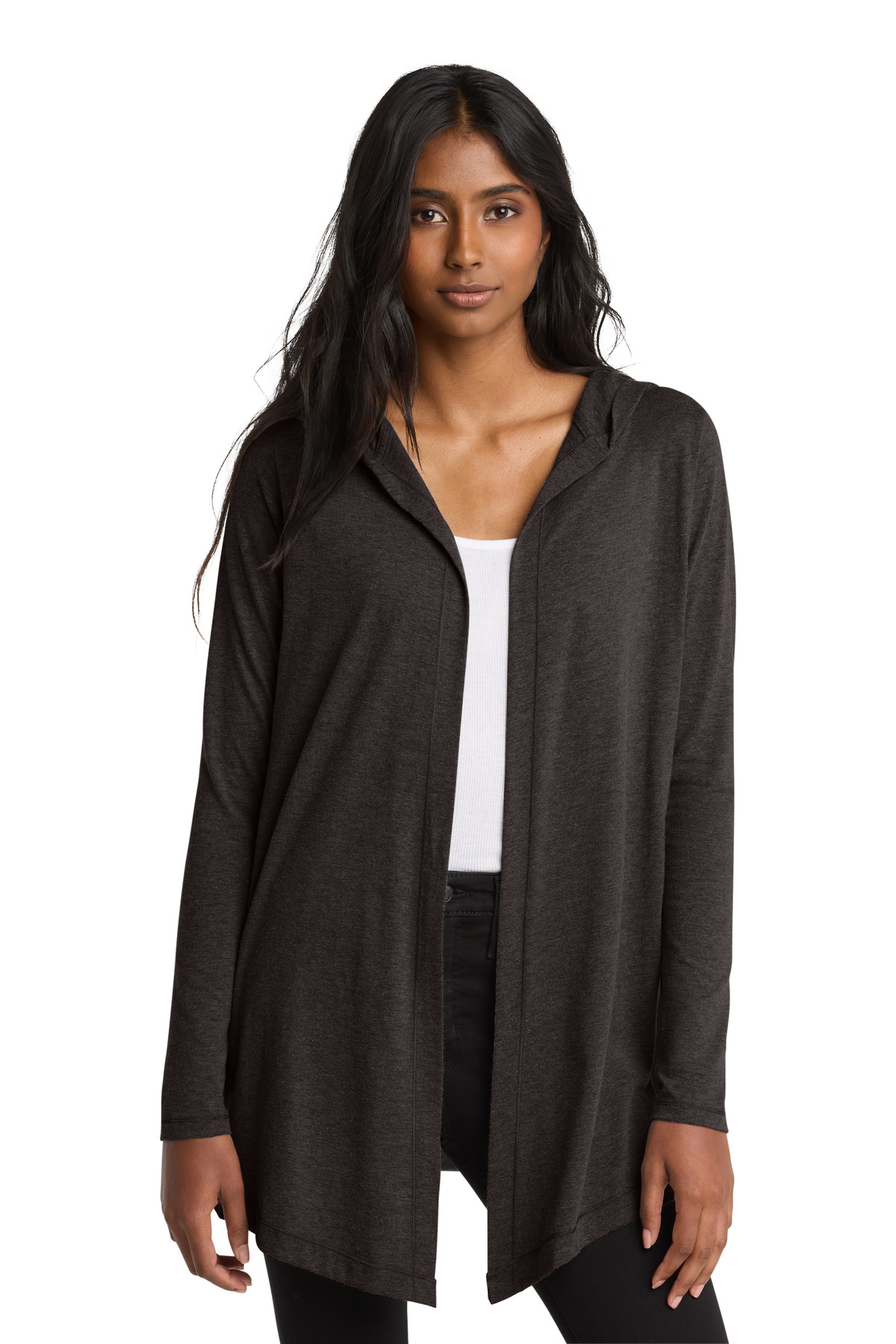 District Women's Perfect Tri Hooded Cardigan DT156