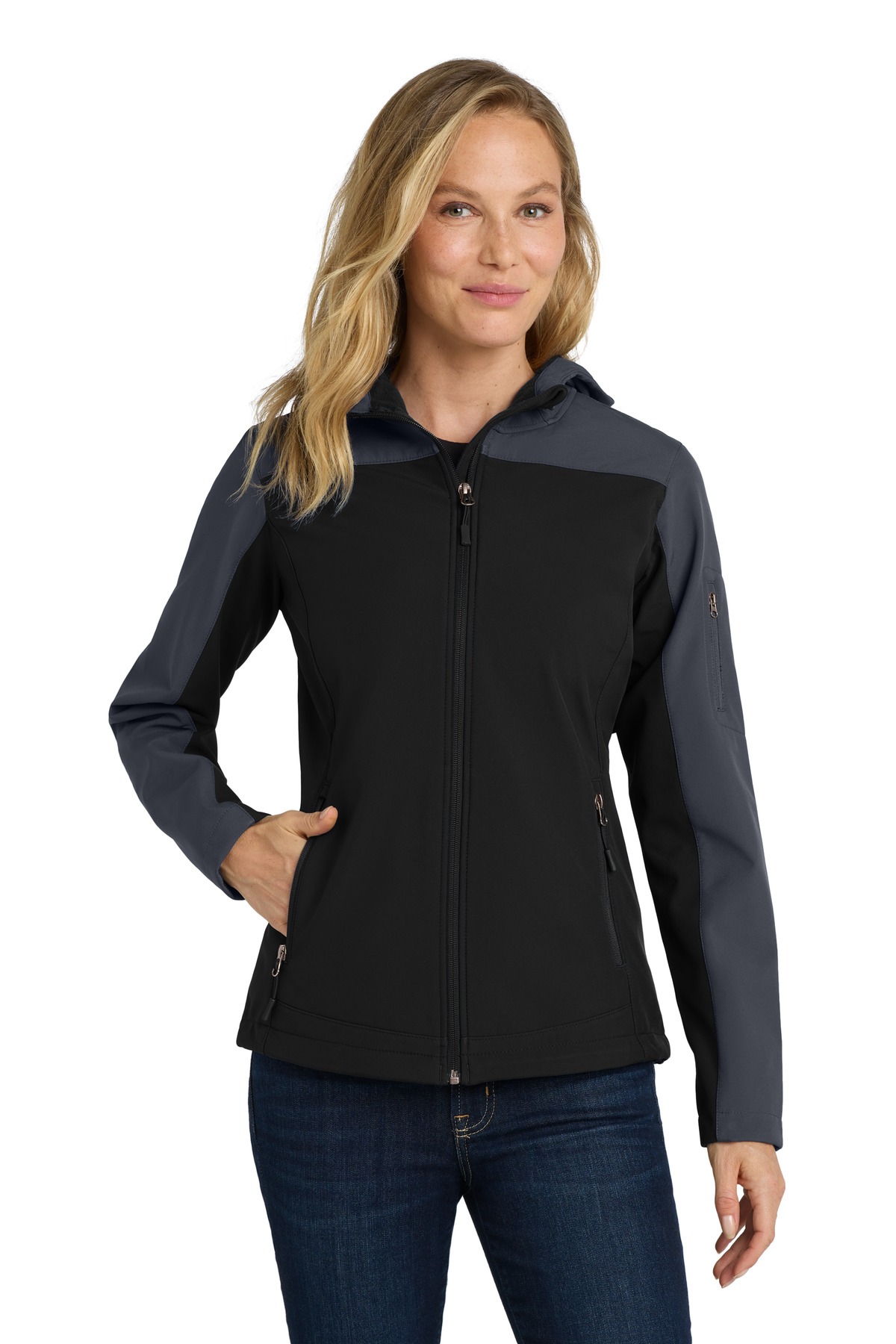 Port Authority Women's Hooded Core Soft Shell Jacket L335