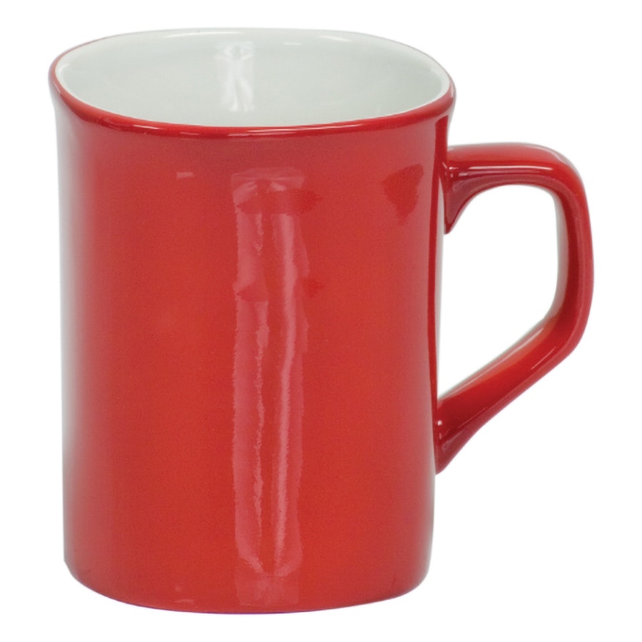ROUNDED CORNER CERAMIC MUG