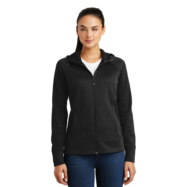 Sport-Tek Ladies Rival Tech Fleece Full-Zip Hooded Jacket. LST295