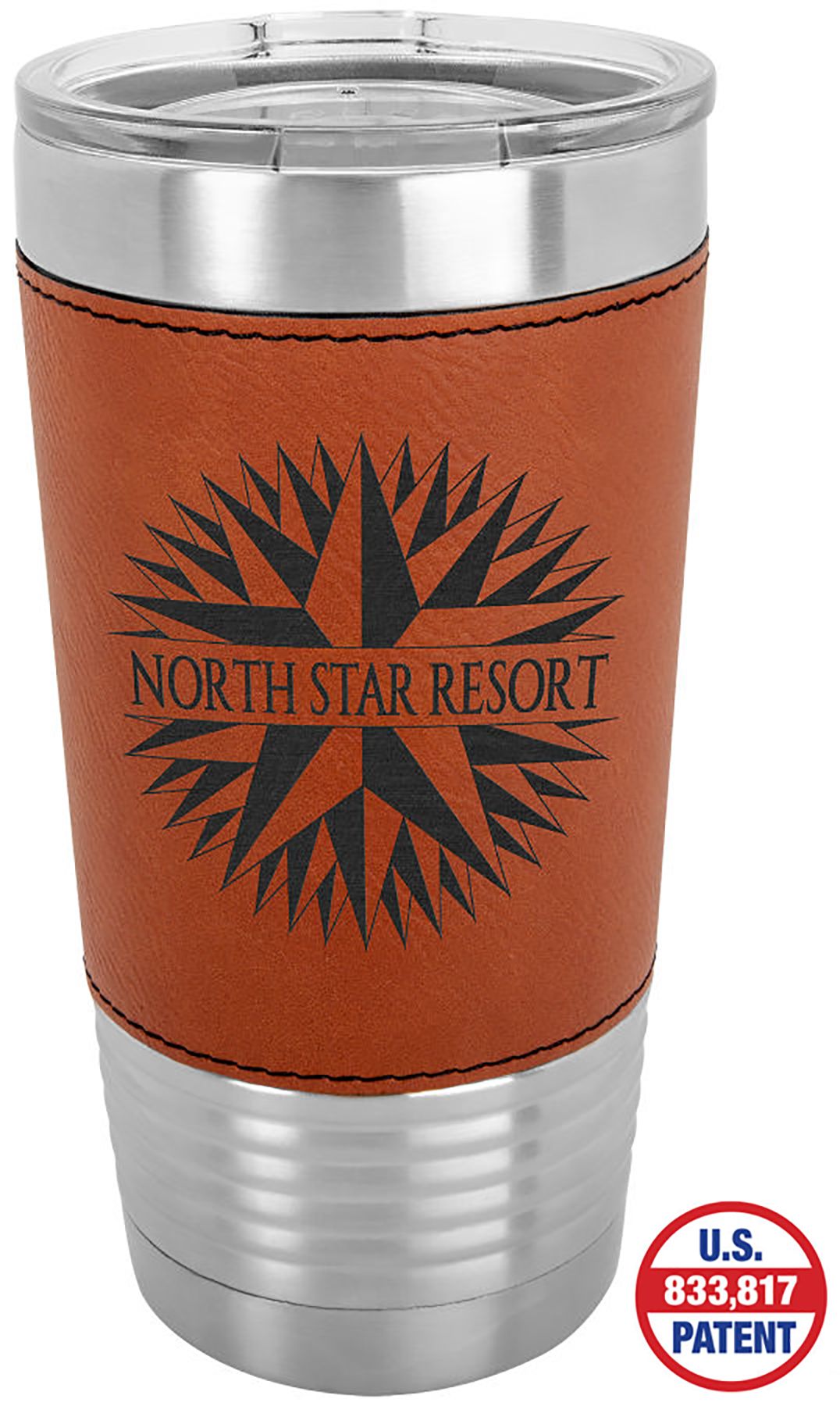 20 OZ LEATHERETTE WRAPPED POLAR CAMEL TUMBLER