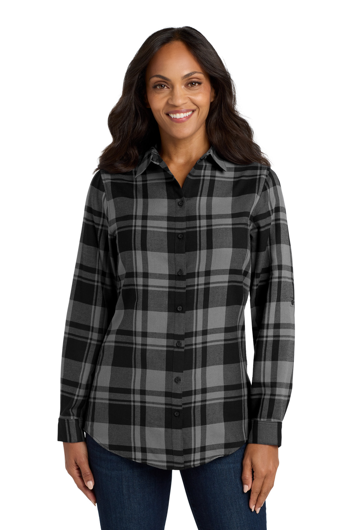 Port Authority Women's Plaid Flannel Tunic LW668