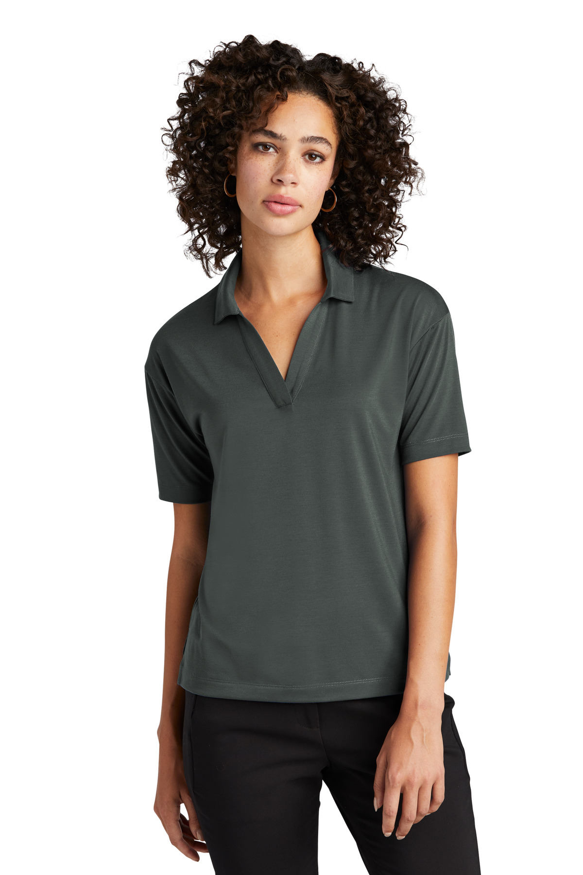 Mercer+Mettle Women's Stretch Jersey Polo MM1015